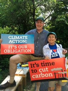 Virginia Sierra Club activists Tom Ellis and Ann Moore. Photo by Ivy Main