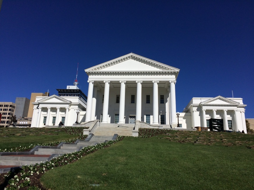 Virginia statehouse, where the General Assembly meets